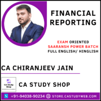 CA Chiranjeev Jain CA Final FR Exam Oriented Saaransh Power Batch