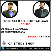 CA Sankalp Kanstiya CA Bhanwar Borana SCPM DT Regular Batch Combo
