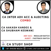 CA Inter Adv Acc Regular Audit Fastrack Batch Combo by CA Aakash Kandoi CA Shubham Keswani