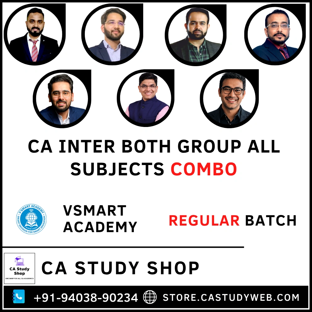 CA Study Shop Homepage 30 CA Inter Both Group Combo by VSmart Academy