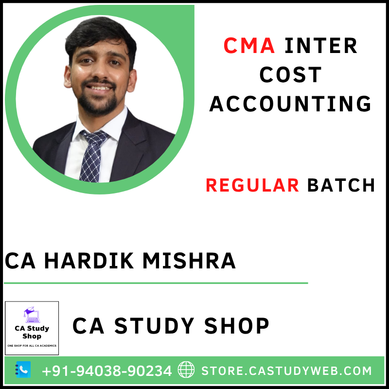 CA Study Shop Homepage 33 CA Hardik Mishra CMA Inter Cost Accounting