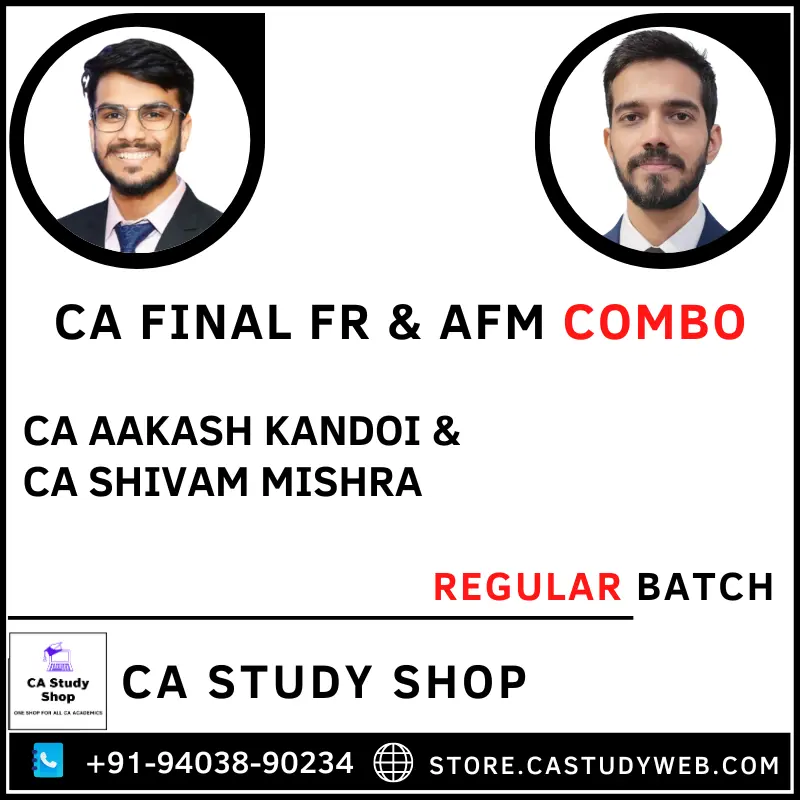 CA Study Shop Homepage 35 CA Final FR AFM Regular Batch Combo by CA Aakash Kandoi CA Shivam Mishra