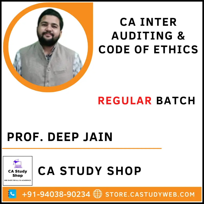 CA Study Shop Homepage 39 Prof. Deep Jain CA Inter Auditing and Code of Ethics Full Course