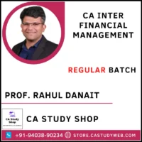 Prof. Rahul Danait CA Inter Financial Management Full Course