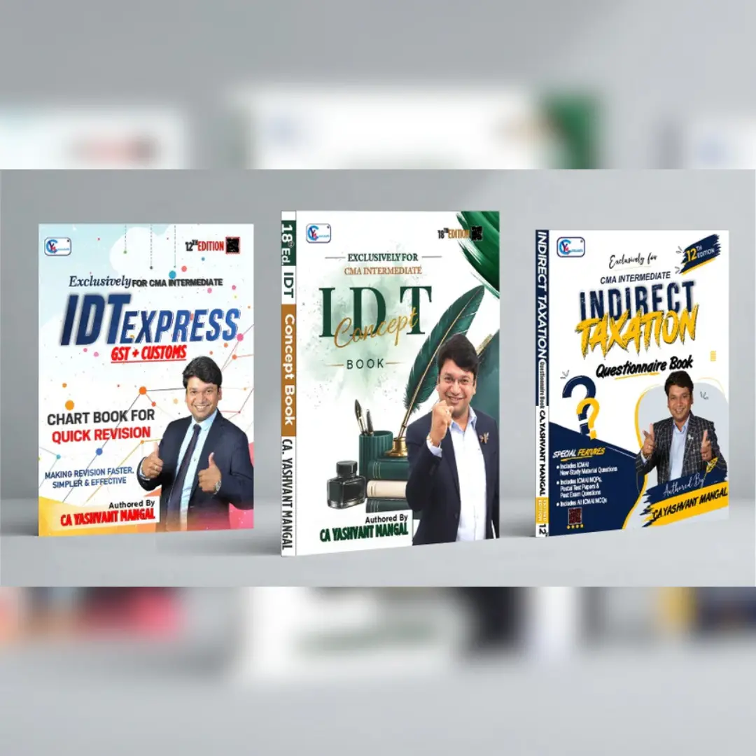 CA Study Shop Homepage 42 CMA Inter IDT All Book Set by CA Yashvant Mangal