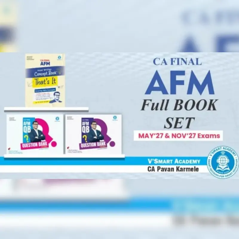 CA Study Shop Homepage 33 CA FINAL AFM CONCEPT QUESTION BANK COMBO CA PAVAN KARMELE
