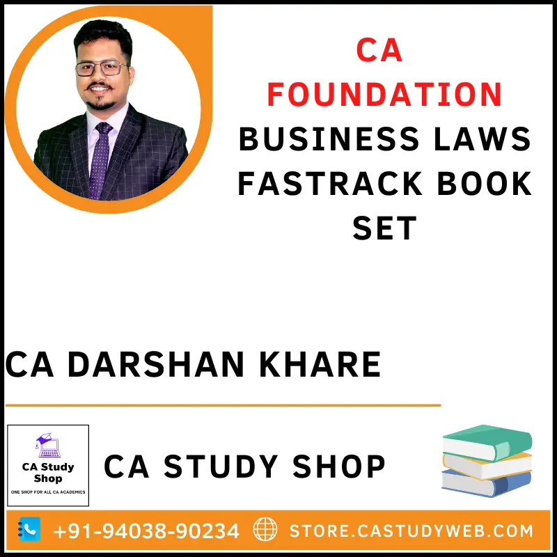CA Foundation Business Laws Fastrack Book Set by CA Darshan Khare