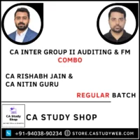 Ca Inter Group II Auditing FM Regular Batch Combo by CA Rishabh Jain CA Nitin Guru