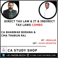 CA Final Direct Tax Regular and IDT Exam Oriented Full English Combo by CA Bhanwar Borana and CA Tharun Raj